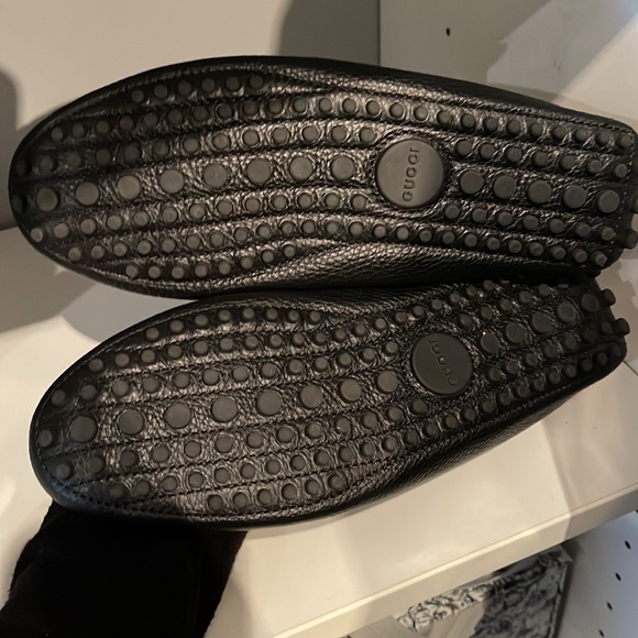 COPY - Like new without box. Gucci black leather horsebit drivers - Picture 2 of 3
